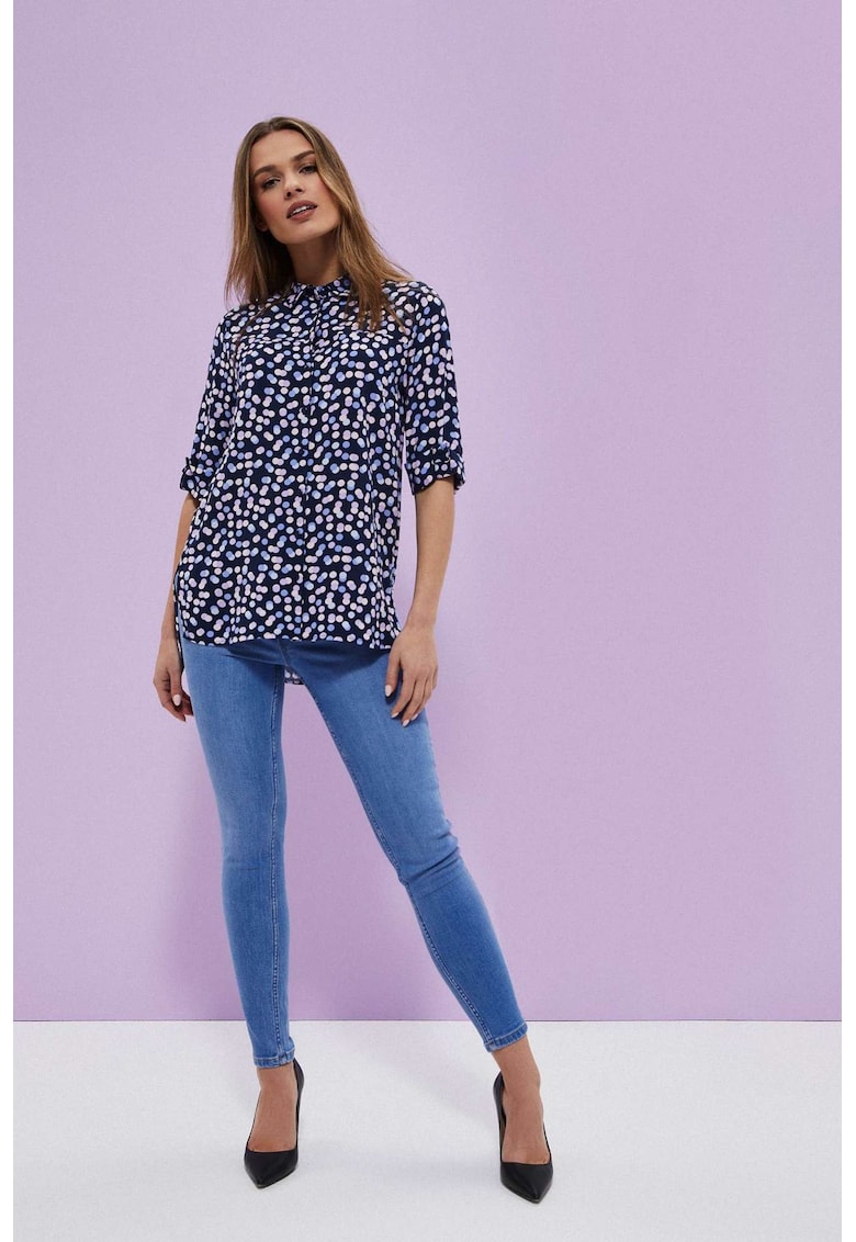 Jeansi push-up bleumarin - BLUE