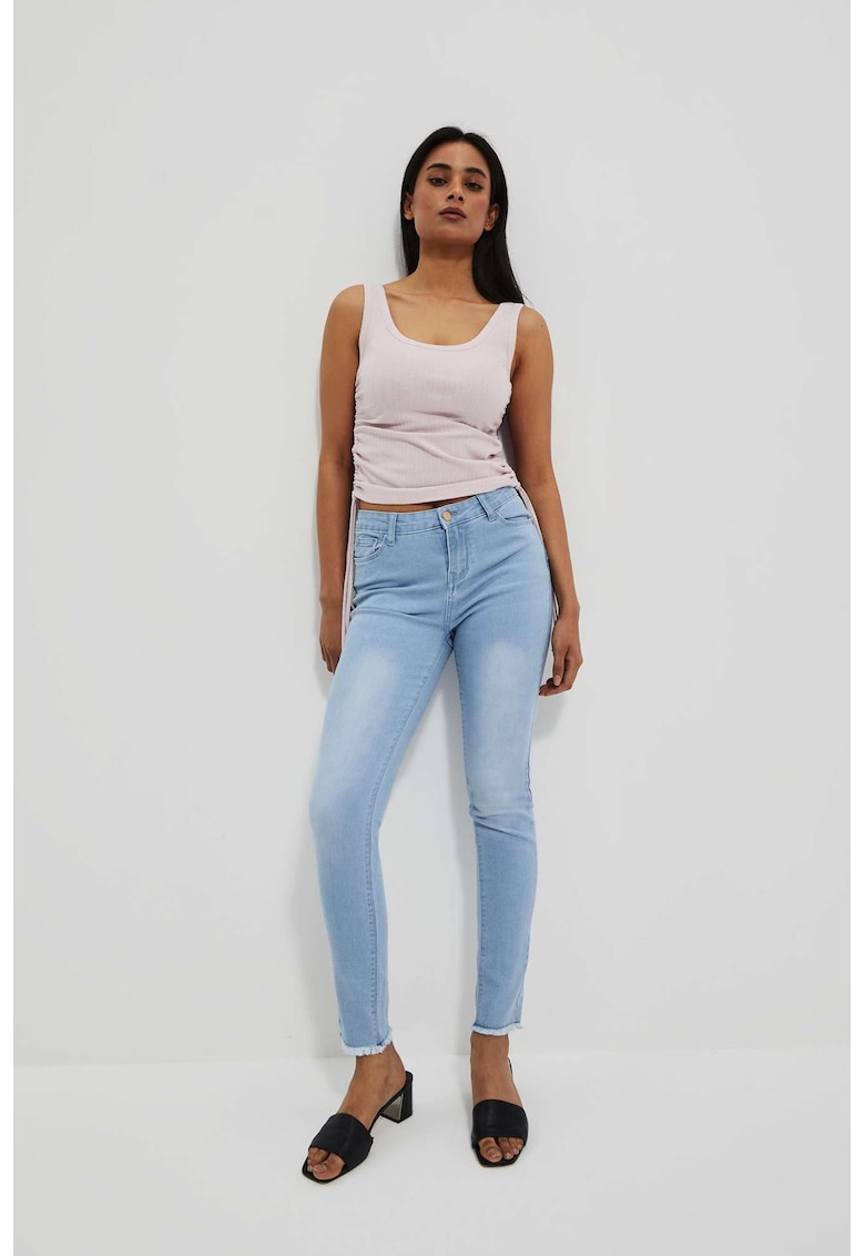 Jeansuri skinny bleumarin - BLUE