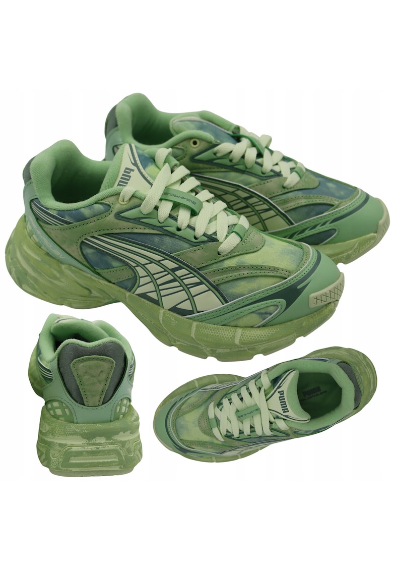 Pantofi Sport Dama - Velophasis Retreat Yourself Wns P395997 01 - Marime 41 - Verzi - Materiale Ecologice Sintetice Si Textile - Antiderapante - Respirabile - Cu Amortizare - Confortabili - Cu Sireturi - Ideali Pentru Stilizari Zilnice Si Activitati Fiz