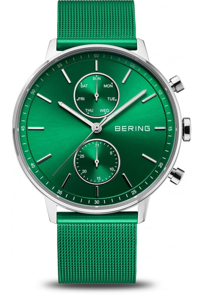 Ceas de barbati 13242-808 - verde - clasic - de moda