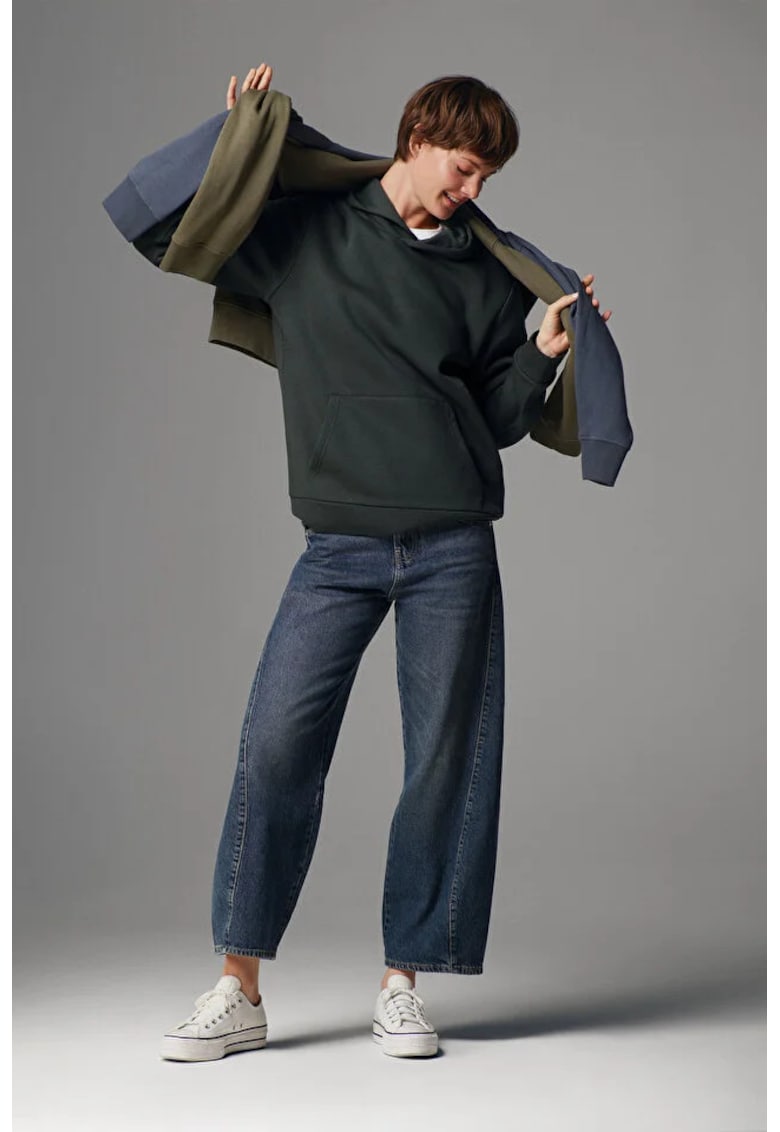 Jeans de dama loose fit albastru - marime