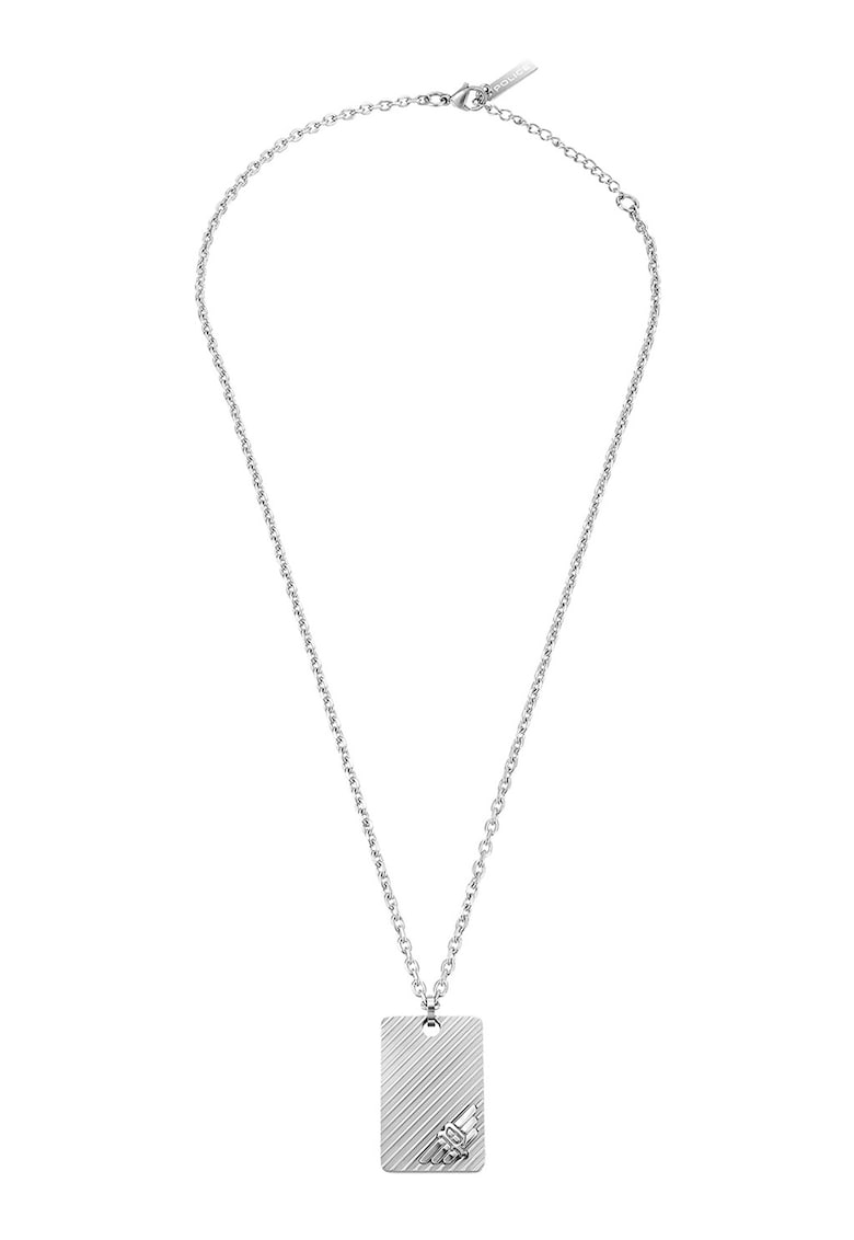 Colier din otel cu pandantiv dreptunghiular