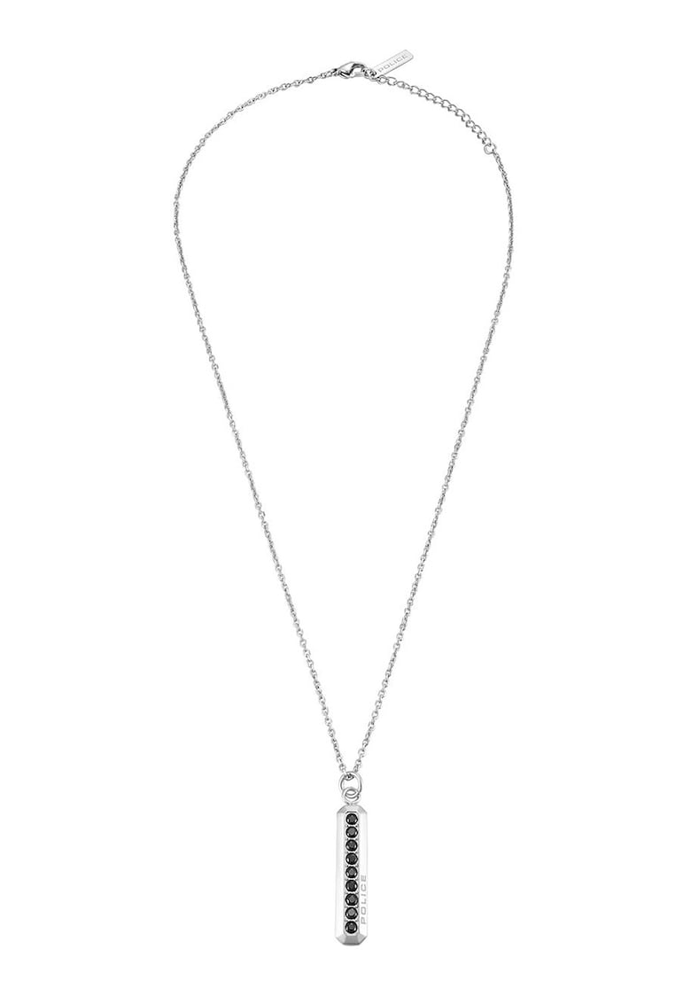 Colier din otel cu pandantiv cu cristale