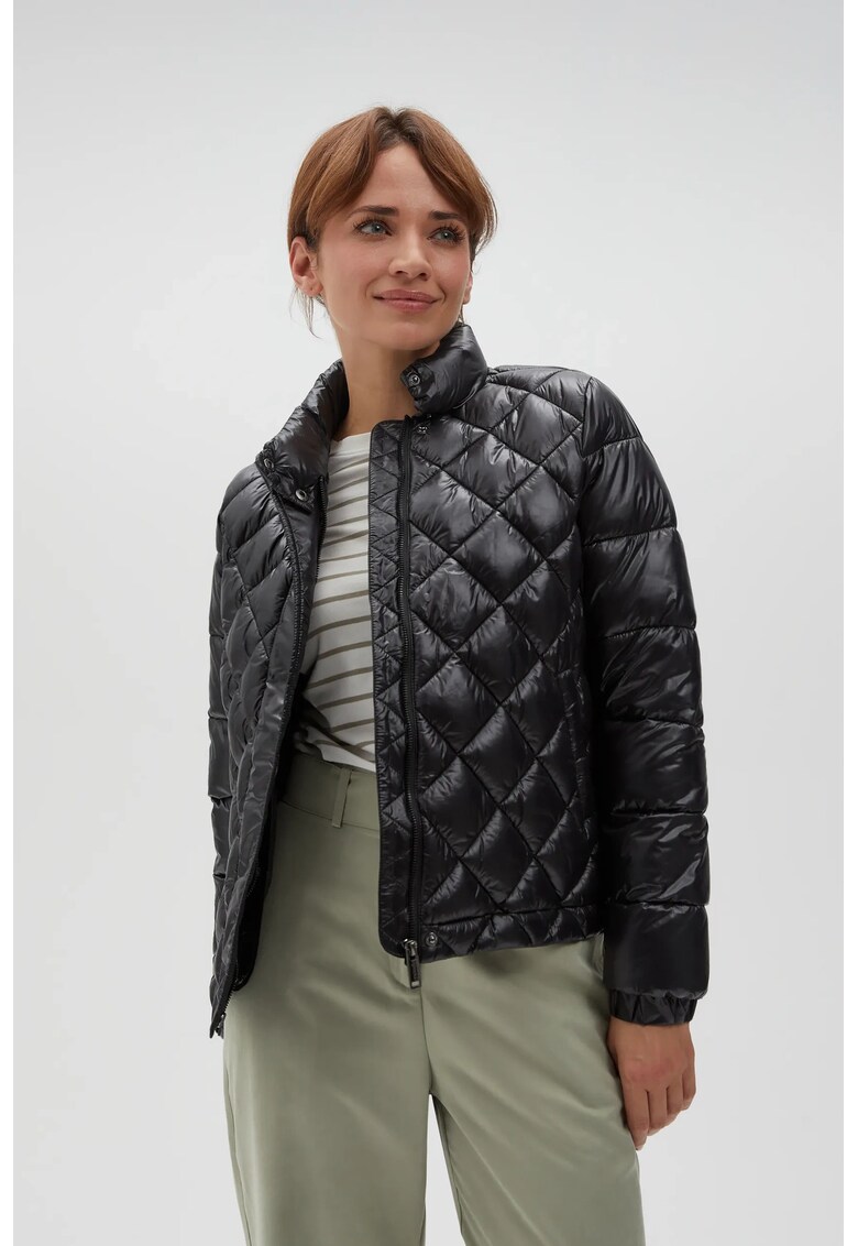 Jacheta scurta neagra cu quilt - Negru