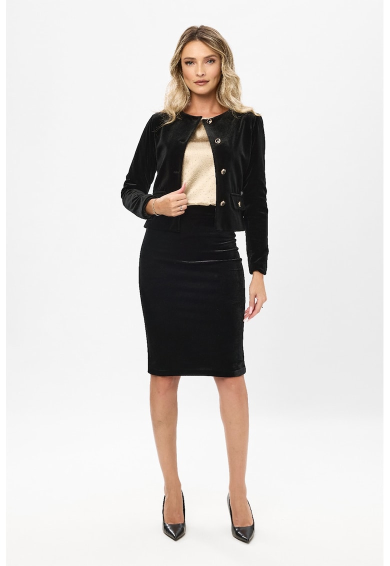 Sacou de velur Tifany - Negru