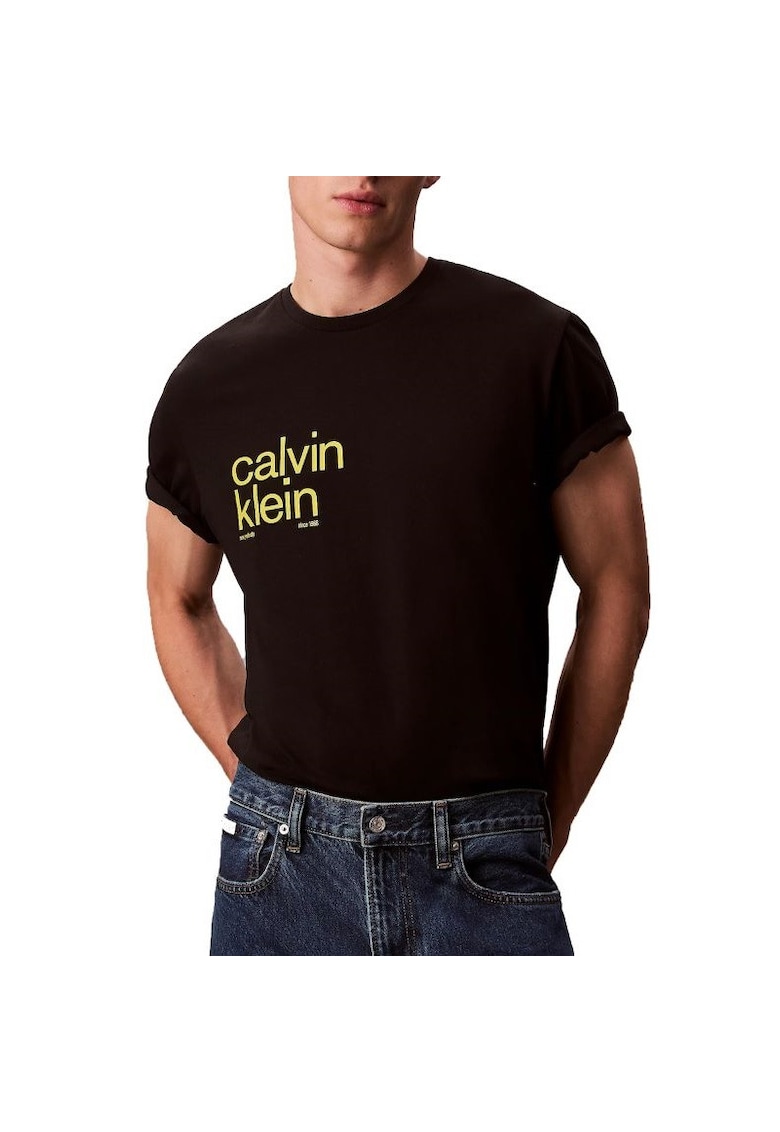 Tricou SS 20S IO CALVIN KLEIN CIRCGRAP-LV04RD810G-UB1