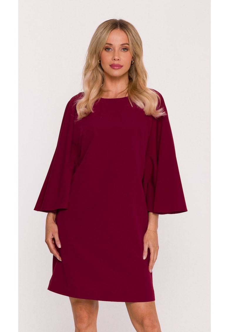 Rochie cu maneci liliac - pruna