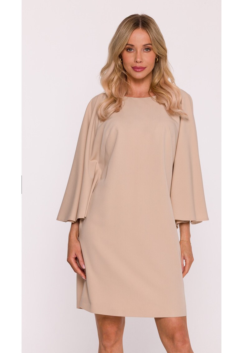 Rochie cu maneci liliac - pruna