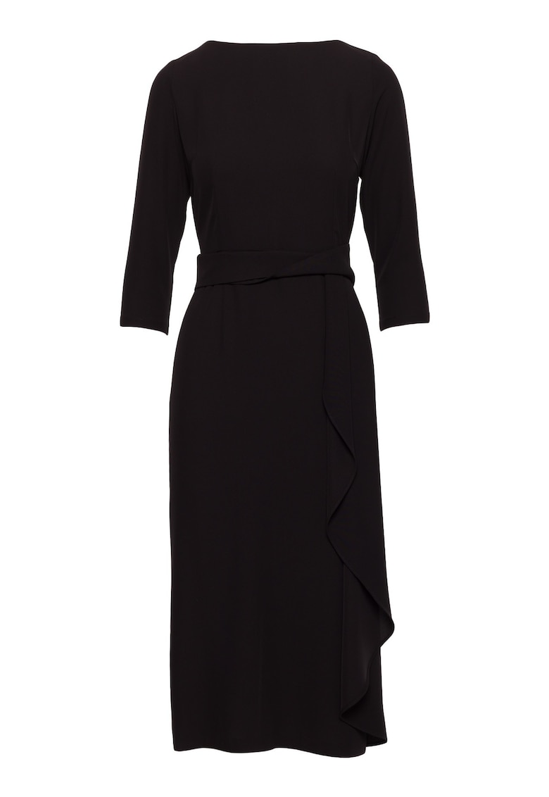 Rochie midi cu volan decorativ