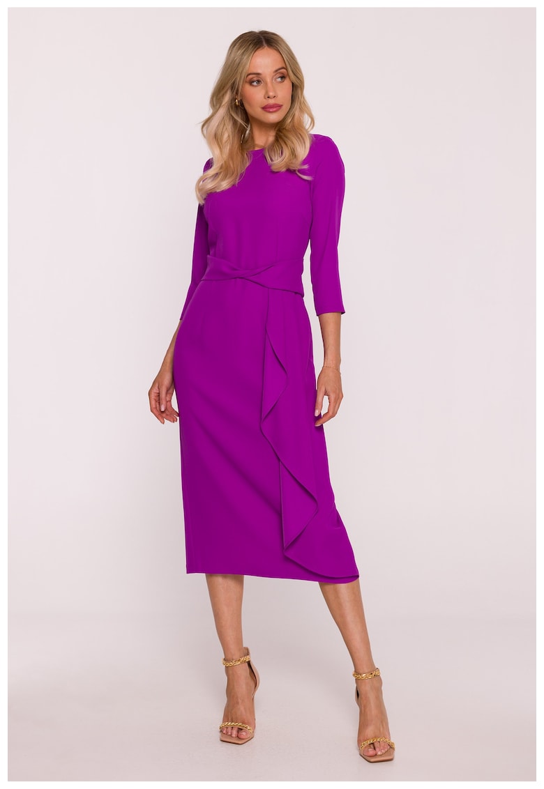 Rochie eleganta cu volan decorativ - lavanda - Violet