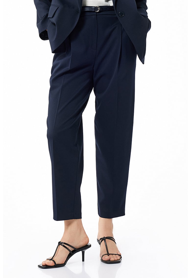 Pantaloni eleganti crop relaxed fit