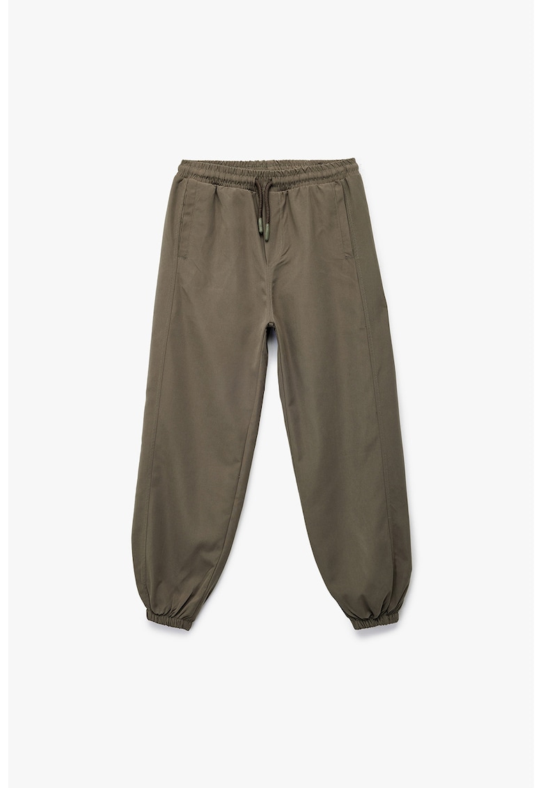 Pantaloni de trening cu snur - Maro taupe