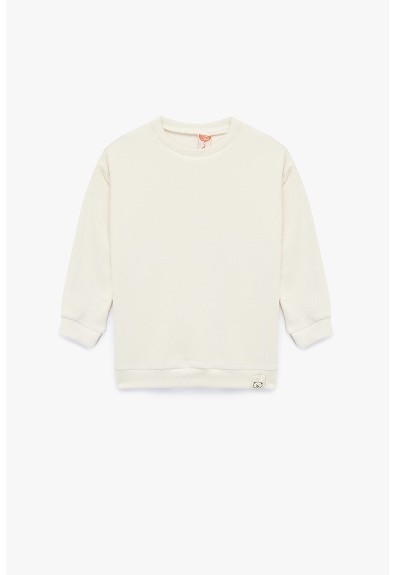Bluza uni de trening din plus - Bej deschis
