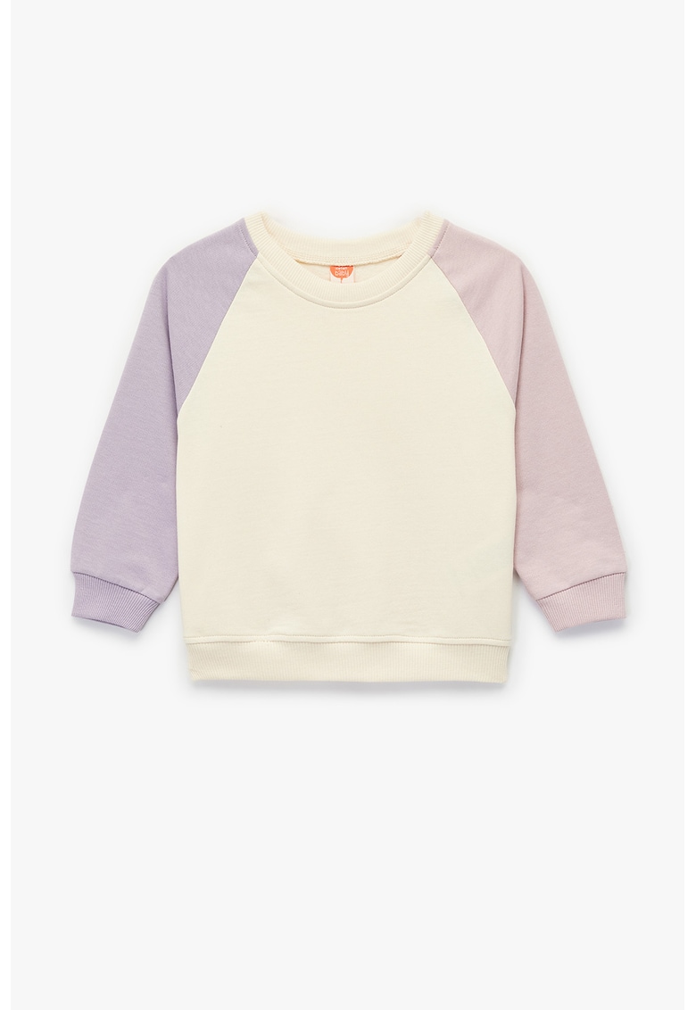 Bluza de trening cu maneci contrastante