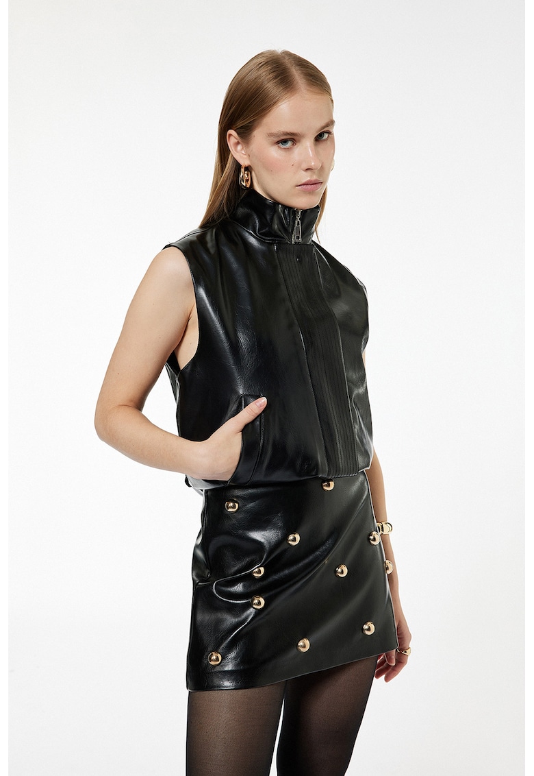 Fusta mini de piele ecologica