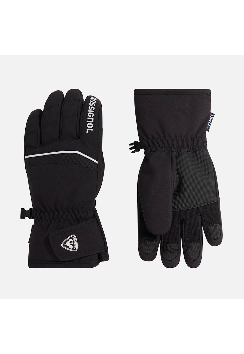 Manusi ski JR TECH IMPR G - culoare negru - pentru copii