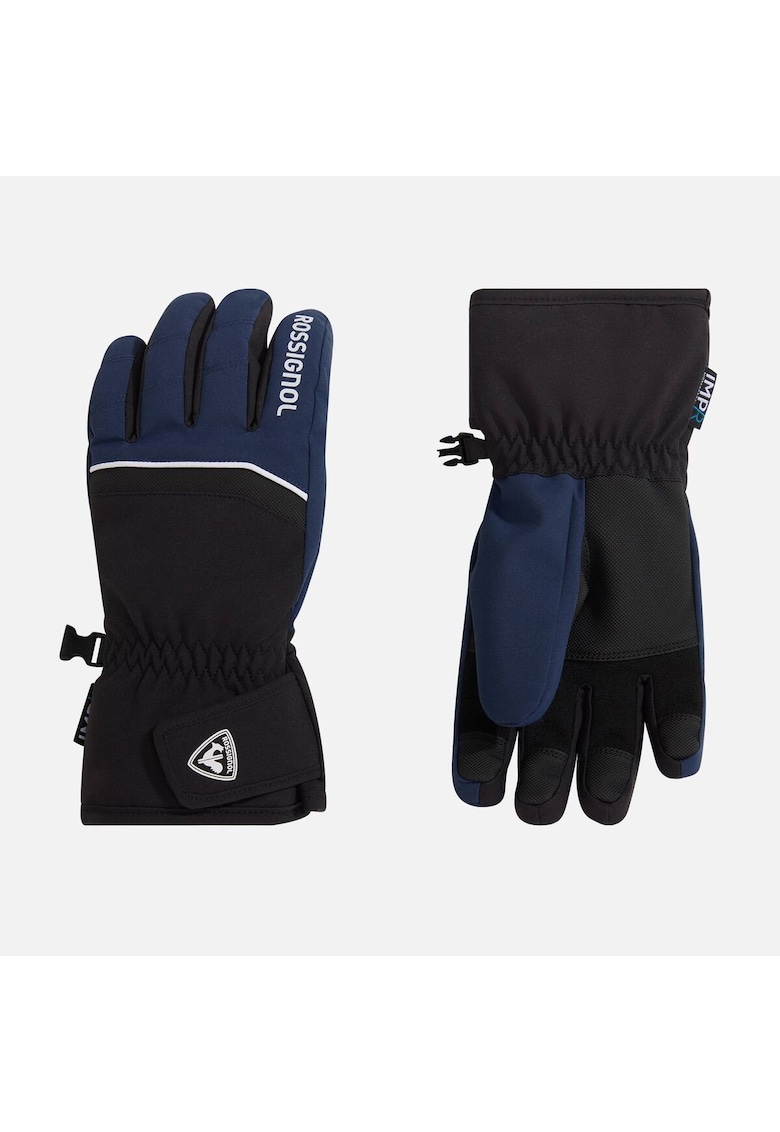 Manusi ski JR TECH IMPR G - culoare albastru inchis - pentru copii - marime