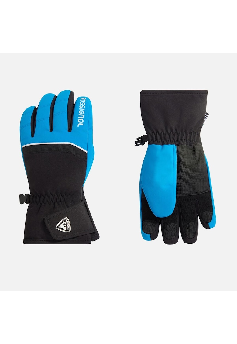 Manusi ski JR TECH IMPR G - culoare albastru - pentru copii