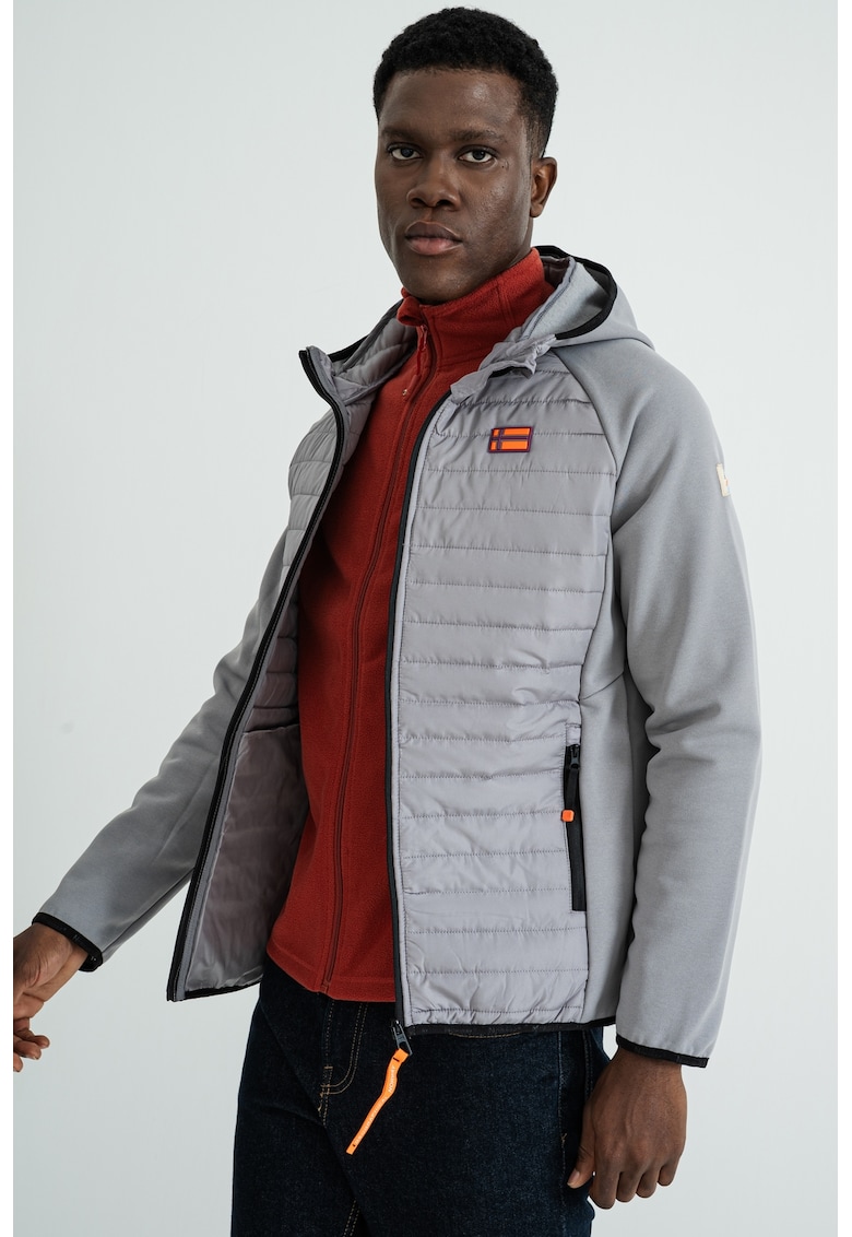 Jacheta cu fermoar si logo discret Donald