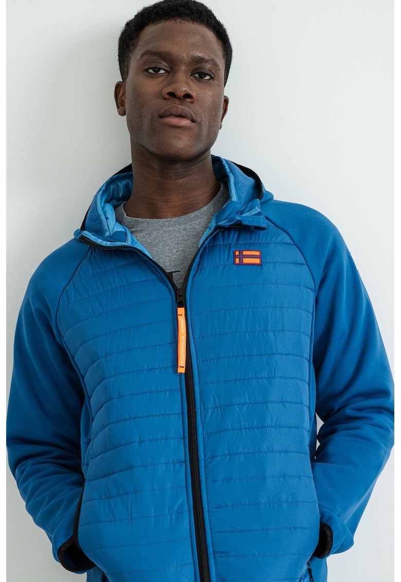 Jacheta cu fermoar si logo discret Donald