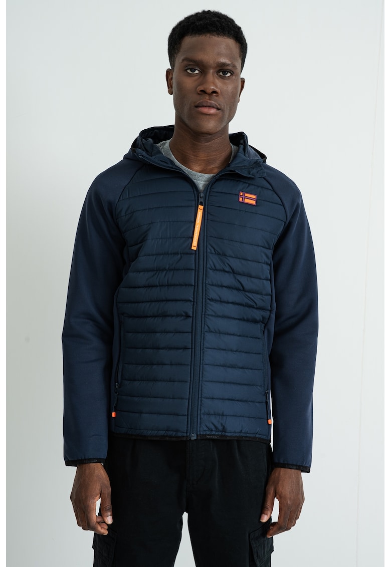 Jacheta cu fermoar si logo discret Donald