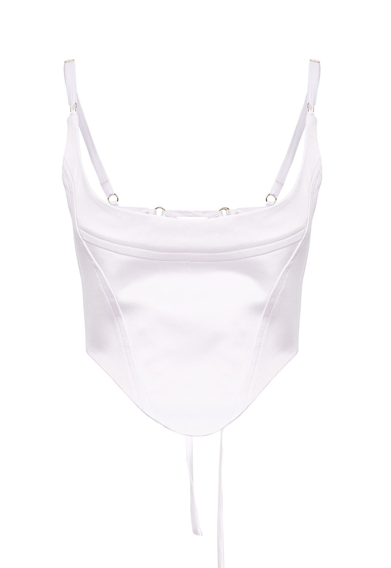 Top-corset cu snururi de ajustare