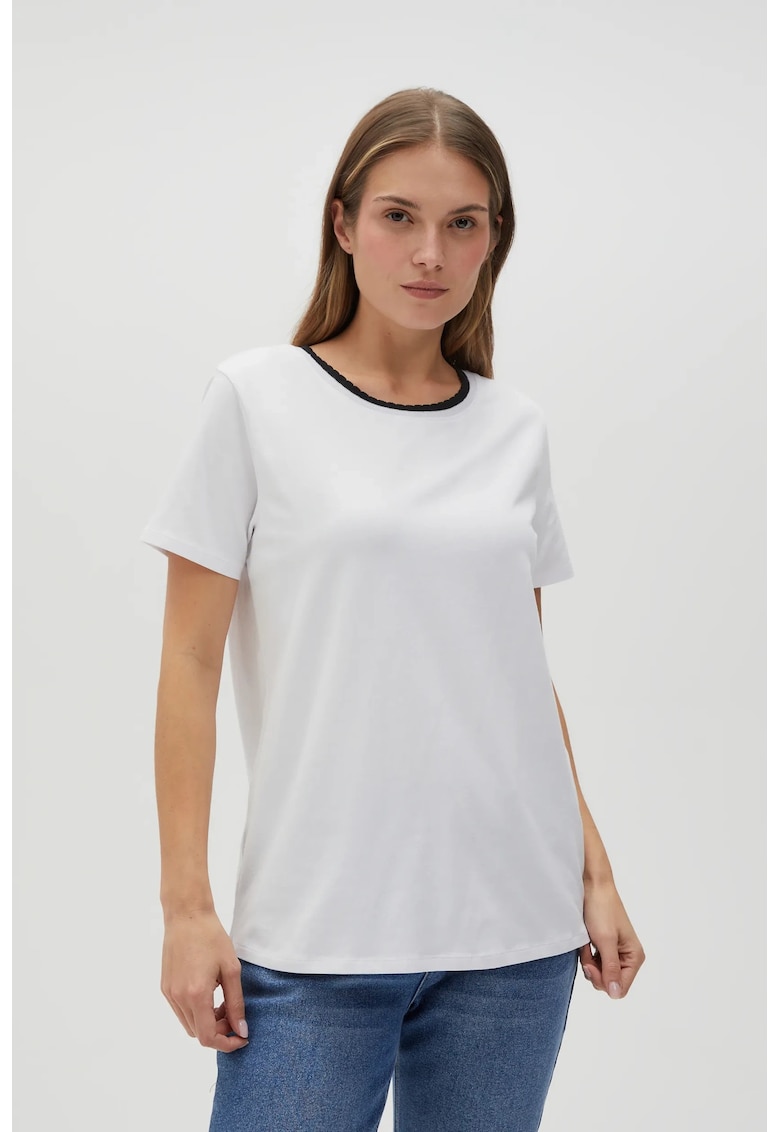 Bluza Alba cu Maneci Scurte Neteda - Alb