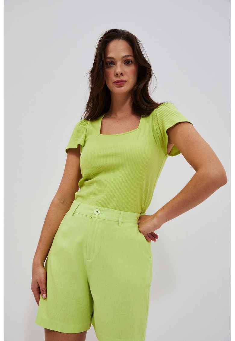 Bluza din tricot cu dungi neon