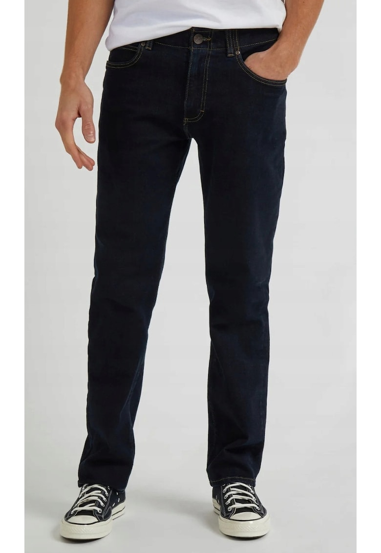 Blugi barbati straight fit - confortabili - albastru - bumbac