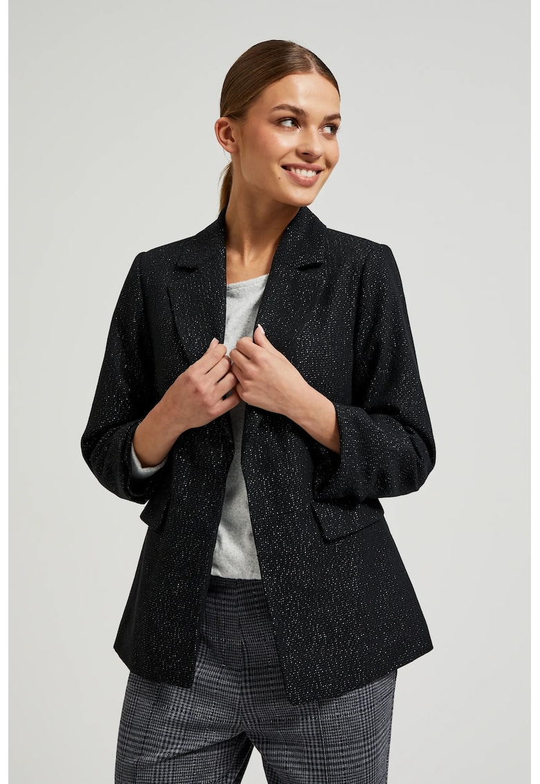 Sacou negru cu maneci 3/4 - Negru