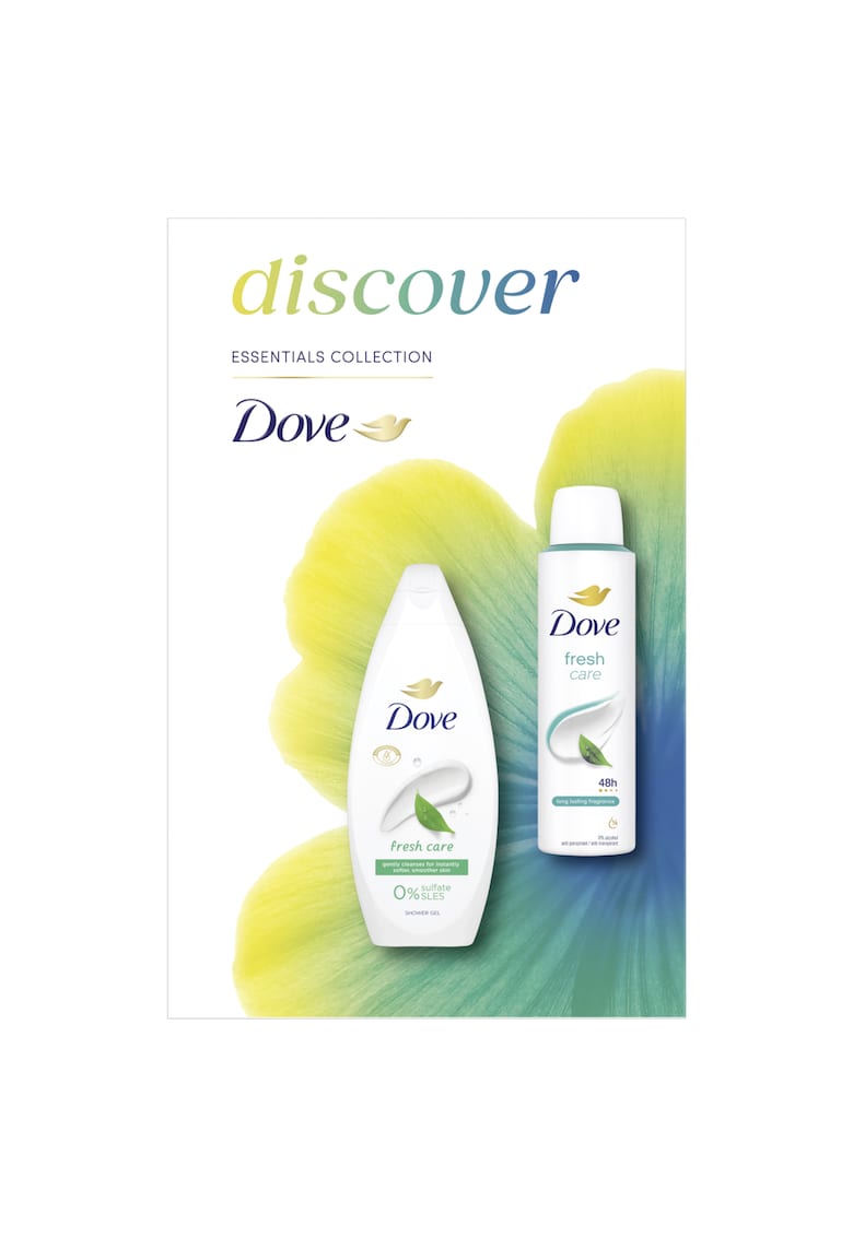 Set Cadou Discover: Gel de dus Fresh Care - 250 ml + Dove anti-perspirant Fresh Care - 150 ml