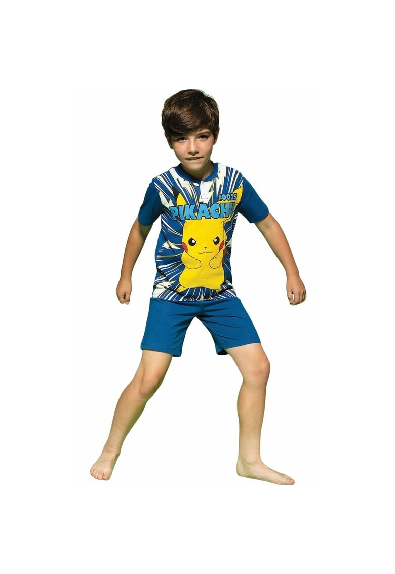 Pijama cu imprimeu cu Pikachu