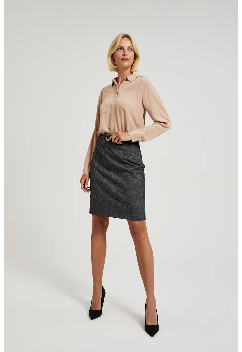 Fustă creion gri - Gri