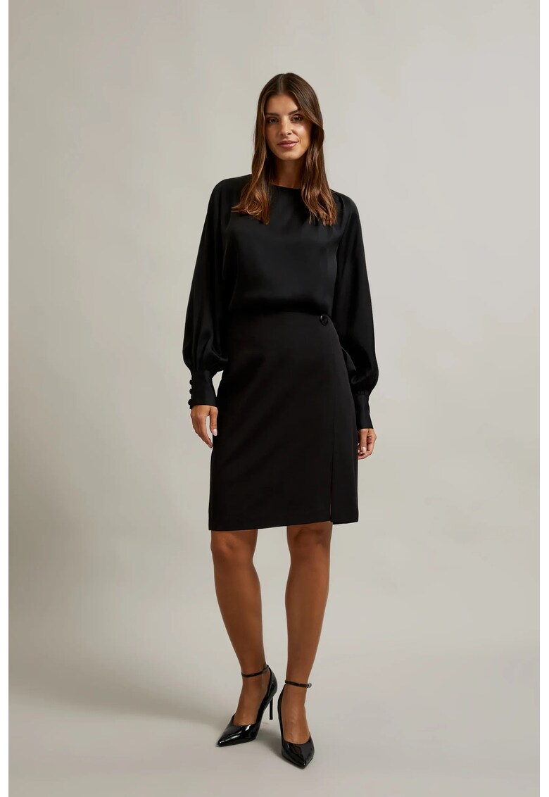 Fustă creion neagr - Negru