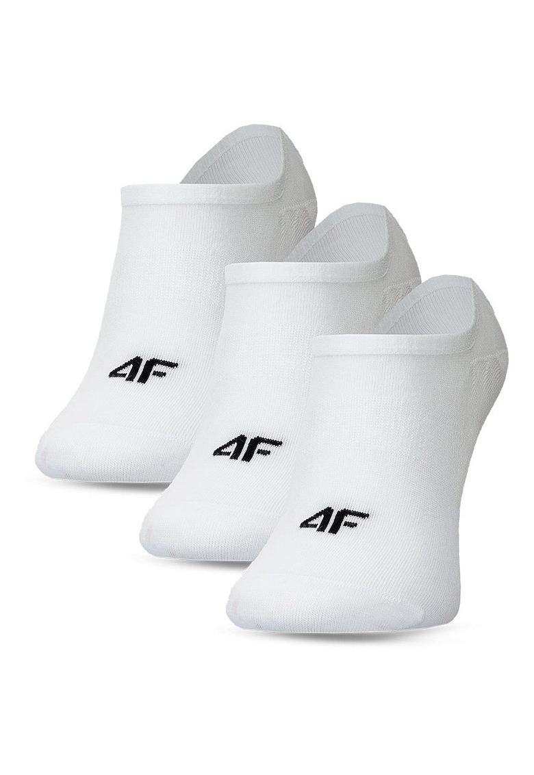 Sosete barbati no-show set 3 perechi - bumbac respirabil - albe - comfort zilnic si sportstyle -