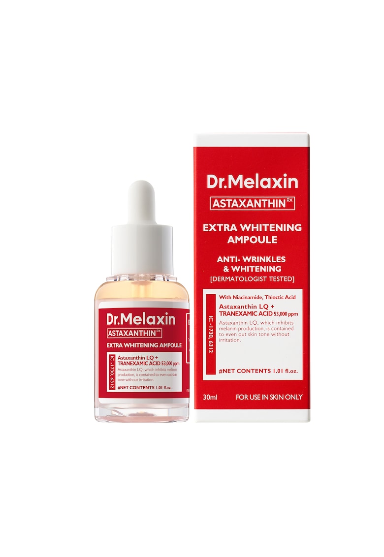Ser tratament Dr Melaxin Astaxanthin - antioxidant - iluminator - 30ml