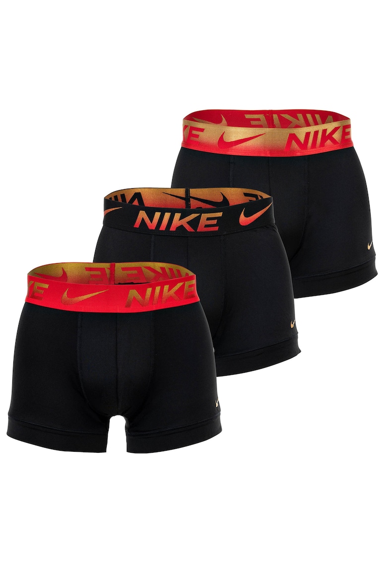 Set de boxeri cu tehnologie Dri-Fit - 3 perechi - Rosu/Auriu/Negru