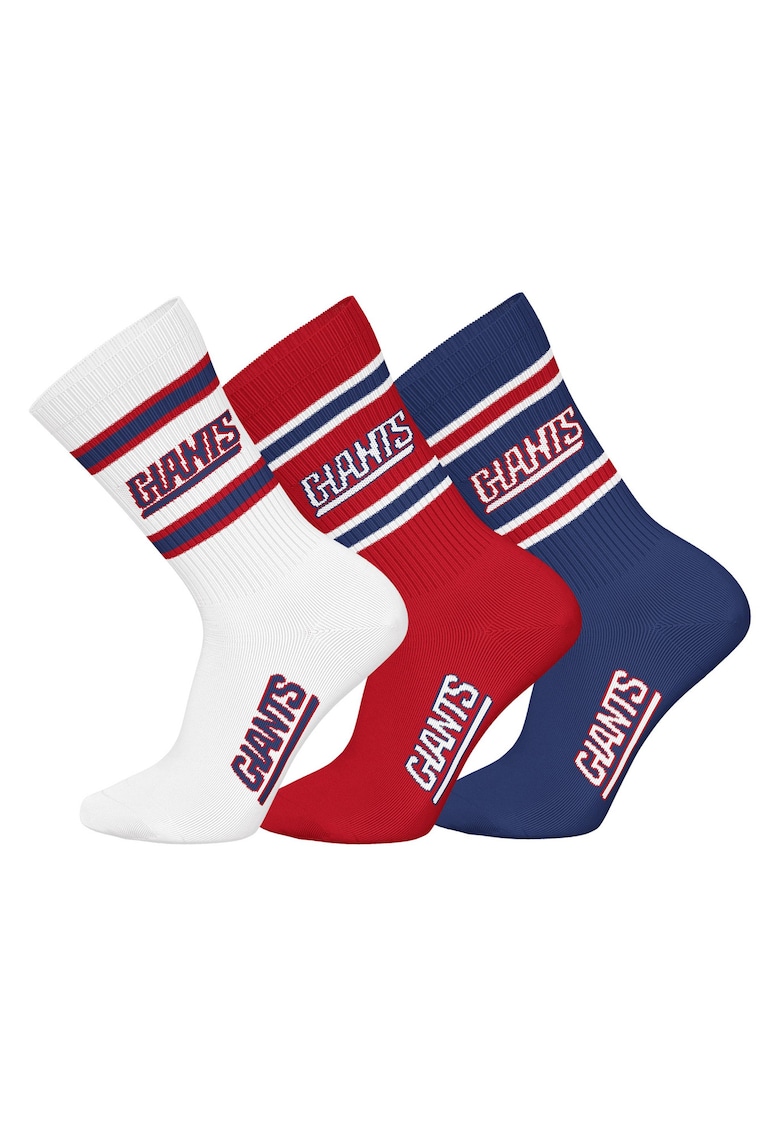 Nfl Set de sosete lungi unisex NFL - 3 perechi - Alb/Albastru inchis/Rosu inchis