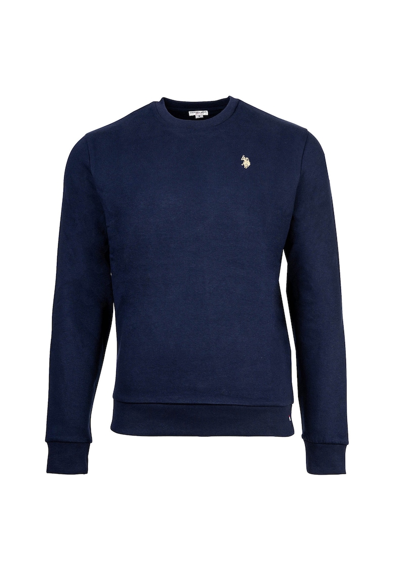 US POLO ASSN Bluza de trening cu broderie logo discreta - Bleumarin