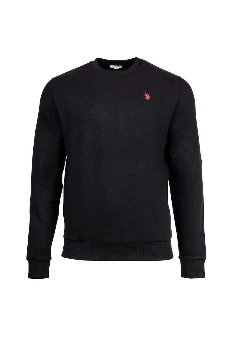 US POLO ASSN Bluza de trening cu broderie logo discreta - Negru
