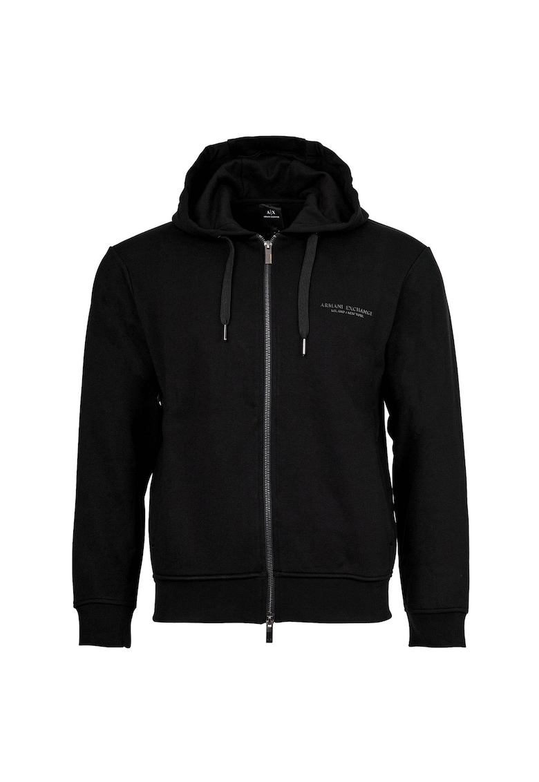 Armani Exchange Hanorac cu fermoar - Negru