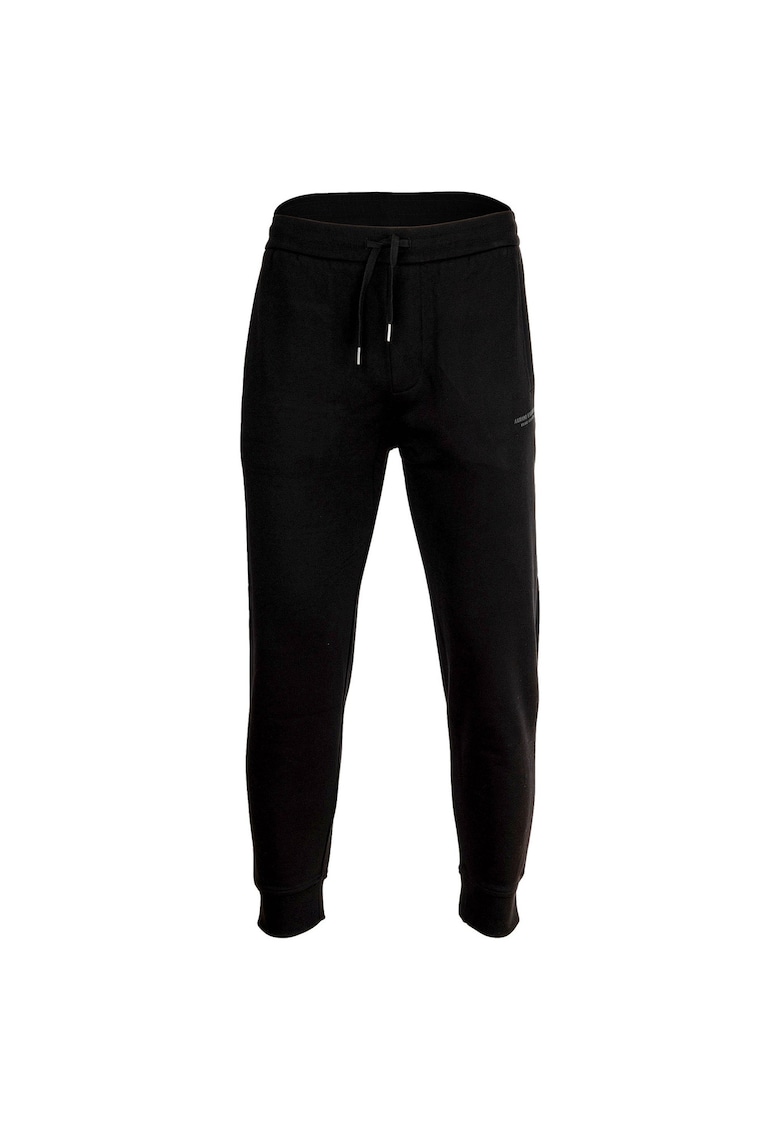 Pantaloni de trening cu snur de ajustare - Negru