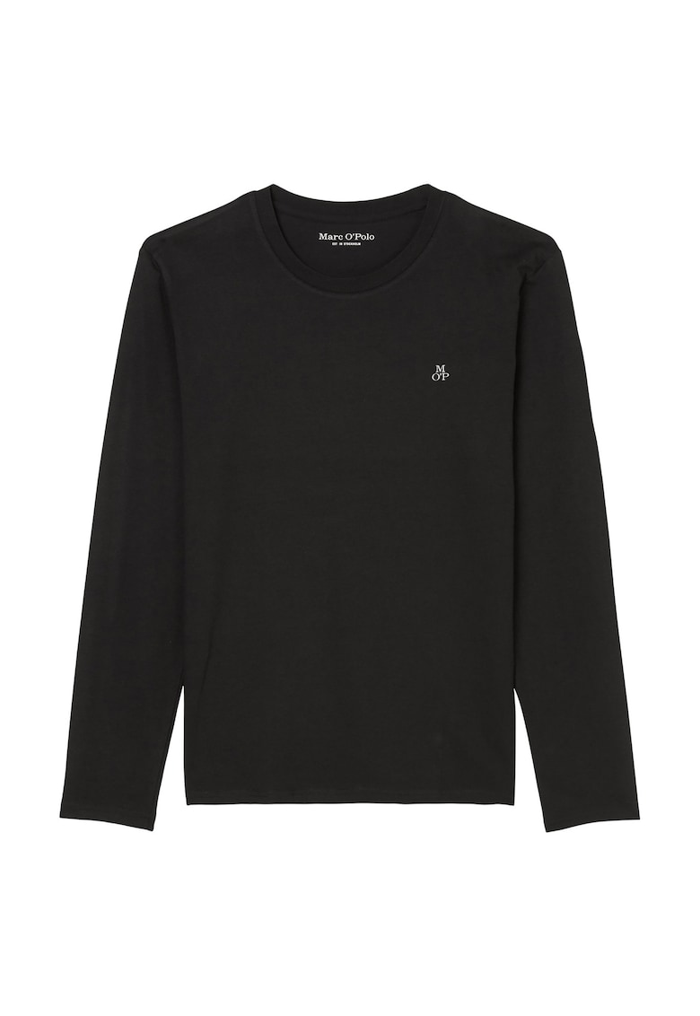 Marc O'Polo Bluza din bumbac cu maneci lungi - Negru