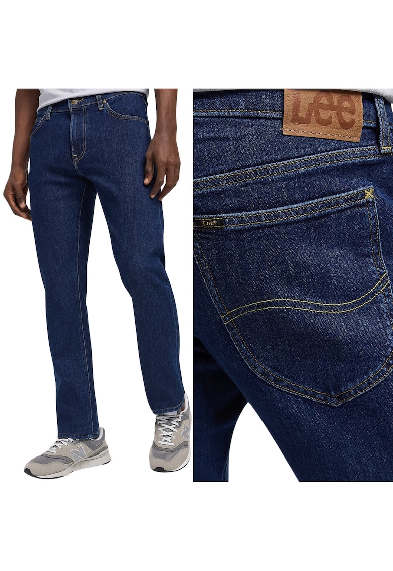 Blugi DAREN drepti albastru inchisqfwqd - Albastru