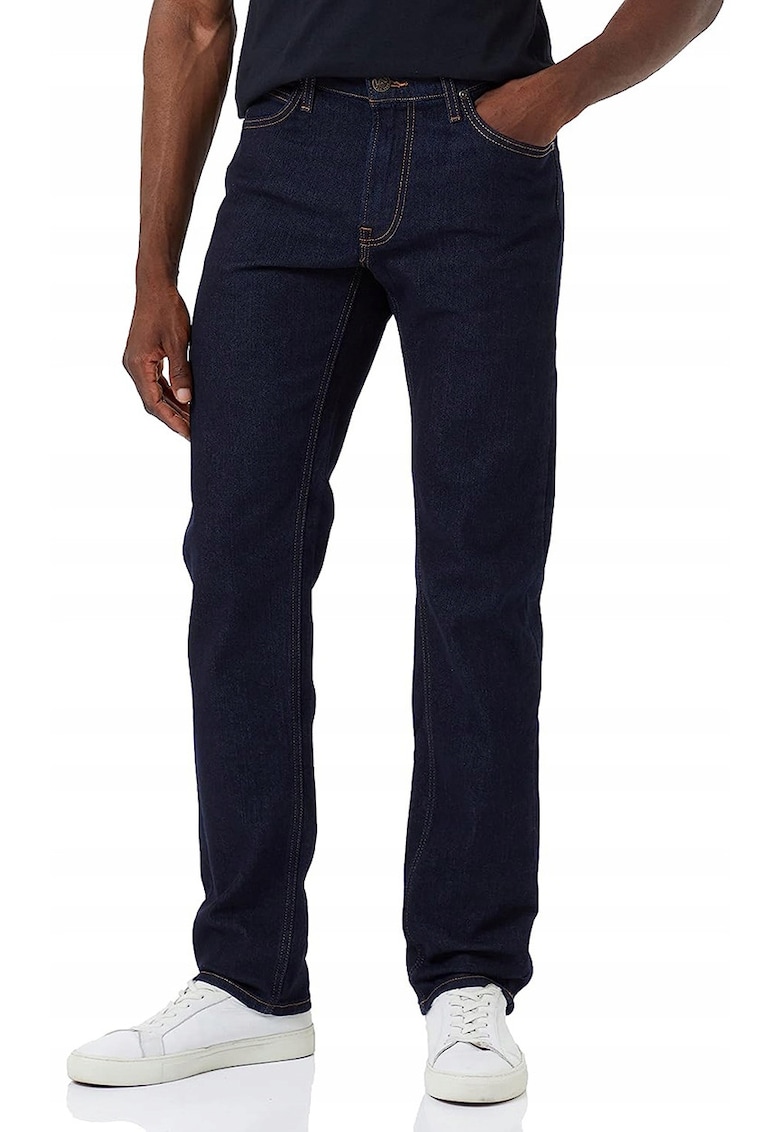 Blugi barbatesti Daren Rinse - bumbac/elastan - albastru inchis