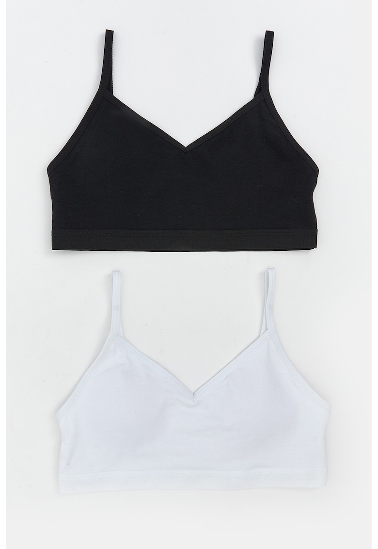 Set de bustiere cu model uni - 2 piese