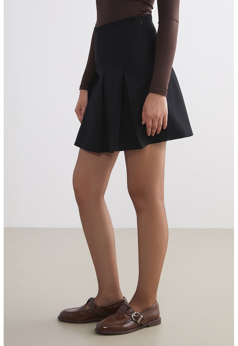 Dres transparent cu model uni - 15 DEN - Maro