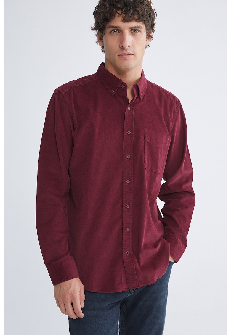 Camasa din reiat cu buzunar pe piept