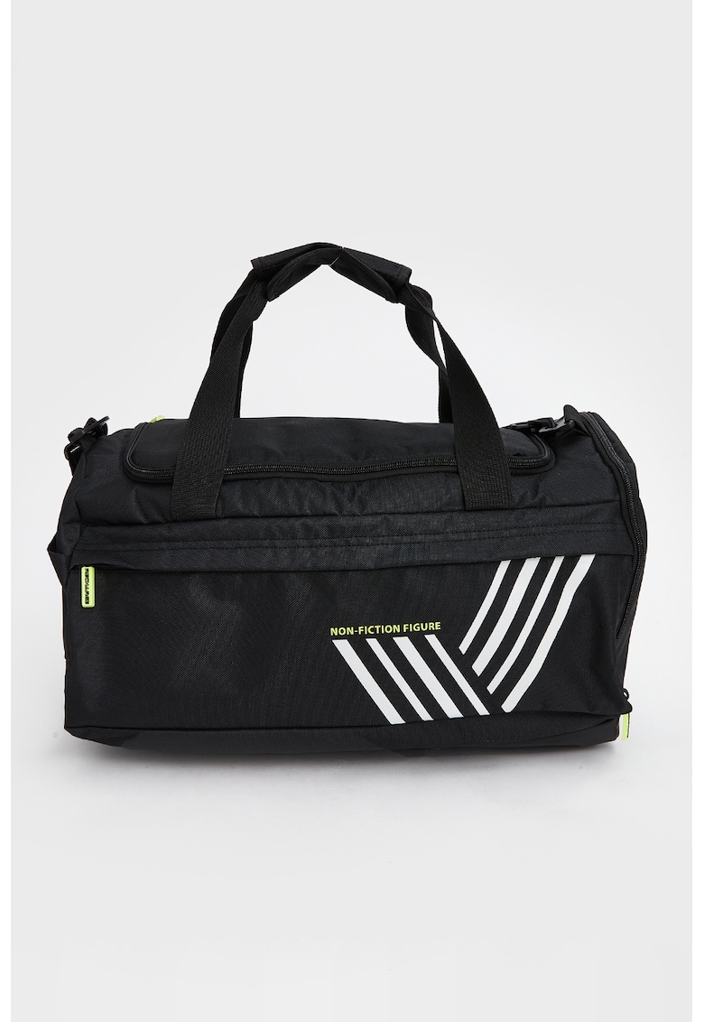 Geanta duffle cu imprimeu grafic