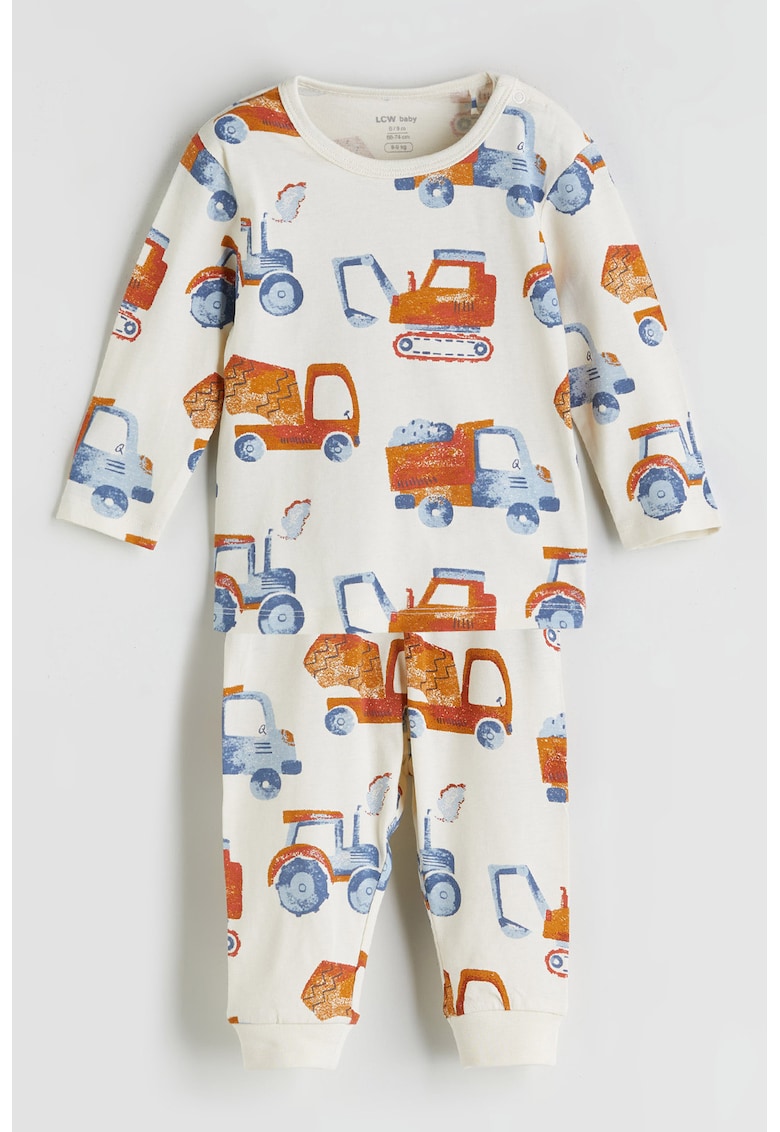 Pijama cu maneci lungi si model